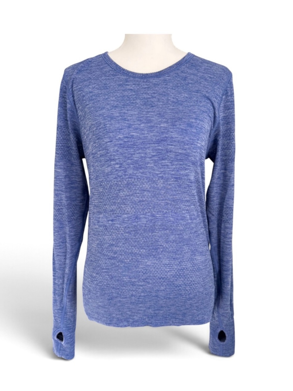 lululemon athletica Swiftly Tech Long-Sleeve Crew Top, Heathered Pretty Purple